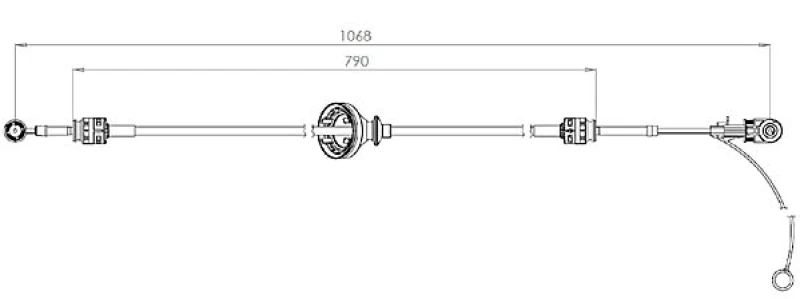 Image of Gear selector cable METZGER 3150302