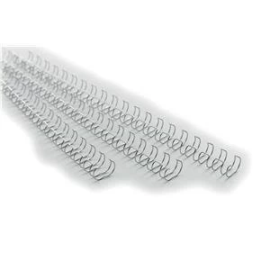 image of Original GBC Binding Wire Elements 21 Loop 85 Sheets 10mm Silver for A4 1 x Pack of 100 Binding Wires