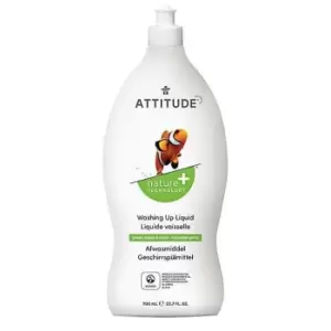 image of Attitude Green Apple & Basil Washing Up Liquid 700ml