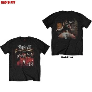 Image of Slipknot - Debut Album - 19 Years Kids 11 - 12 Years T-Shirt - Black