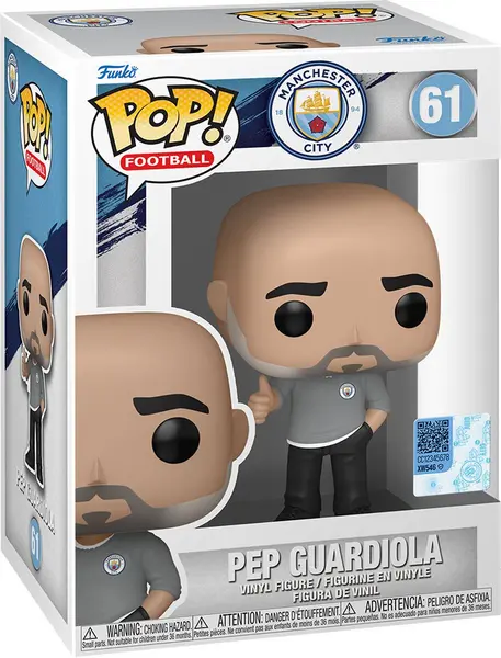 image of Football Manchester City - Pep Guardiola vinyl figurine no. 61 Funko Pop! multicolour