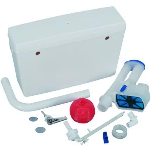 image of Wickes 9L Low Level Plastic Cistern - White 510 x 150 x 327mm