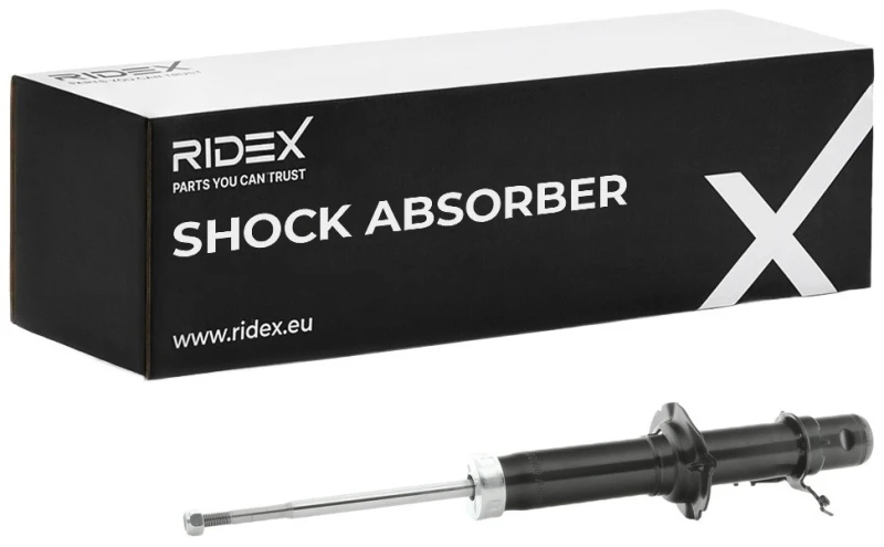 Image of RIDEX 854S0511 Shock absorber Front Axle Right, Gas Pressure, Twin-Tube, Spring-bearing Damper, Top pin Shock Absorber (854)