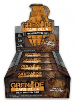 image of Grenade Carb Killa Fudge Brownie - 12 x 60g