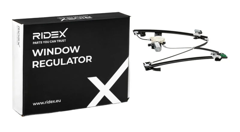Image of RIDEX 1561W0287 Window regulator Left Front, Operating Mode: Electric, with electric motor Window Winder (1561)