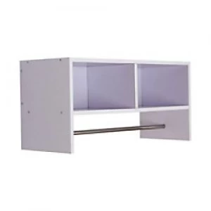 Image of HOMCOM Storage Hat Rack White 780 mm x 140 mm x 355 mm