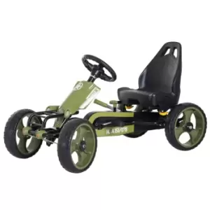 image of Reiten Kids Pedal Go Kart with Hand Brake - Green