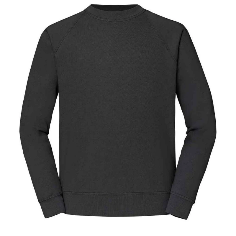 Image of Fruit Of The Loom Classic Raglan Sweatshirt Mid Grey male