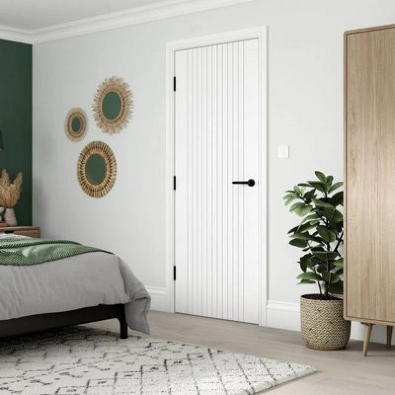 Image of JB Kind Aria Internal Door FD30 44 x 1981 x 838mm in white WARI29FD30
