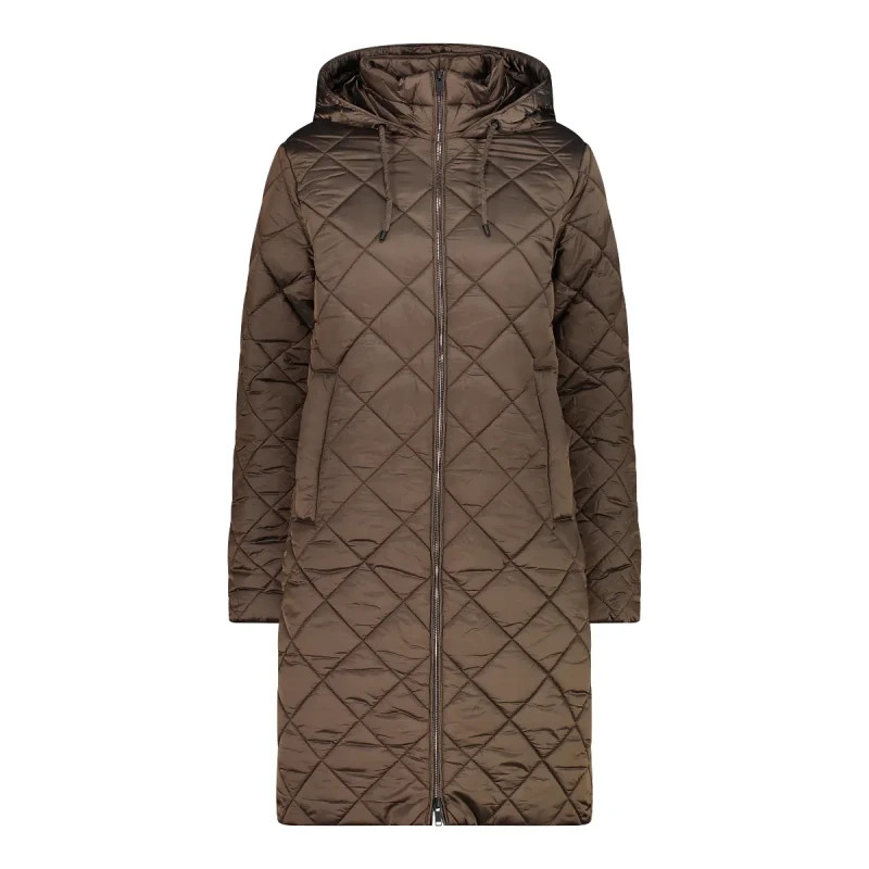 Image of CMP Womens long Puffer jacket CMP Marron Female 2XS