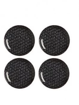 Image of Maxwell & Williams Maxwell & Williams Boho Shibori Navy Plate - Set Of 4