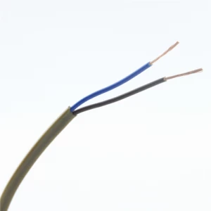 image of Zexum 0.5mm 2 Core PVC Flex Cable Gold Flat 2192Y - 1 Meter