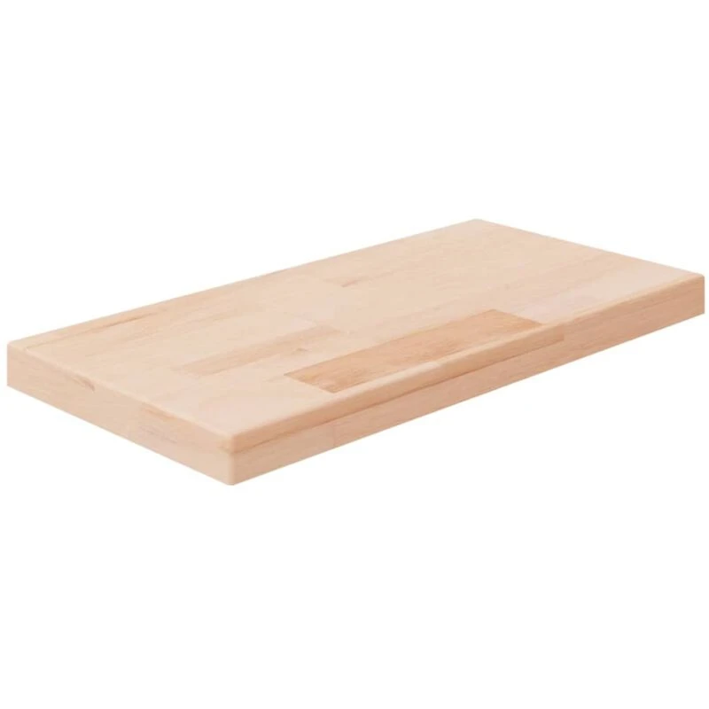 Image of vidaXL Shelf Board 40x20x2.5cm Untreated Solid Wood Oak, Brown 342934