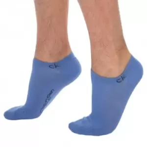 Image of Calvin Klein 2-Pack Colin Bobby Socks - Blue - White M/L