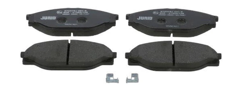 Image of JURID 572378J Brake pad set with acoustic wear warning, without accessories Brake Pad Set,disc brake (402)