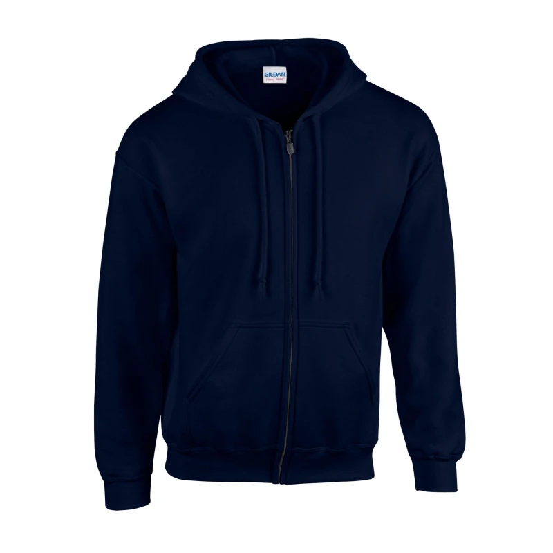 Image of Gildan Heavy Blend Full Zip Full Zip Hoodie in Navy Size: Small Navy Unisex S