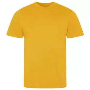 image of Ecologie Mens Organic Cascades T-Shirt (L) (Mustard Yellow)