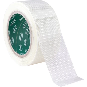 image of Cross Weave Clear Polypropylene Filament Tape - 50MM X 50M