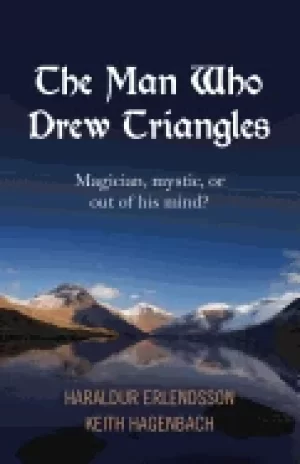 Image of man who drew triangles magician mystic or out of his mind