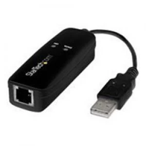 Image of StarTech.com 56K USB Dial-up and Fax Modem - V.92 - External