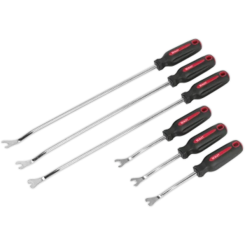 Image of Sealey 6 Piece Trim Clip Removal Tool Kit
