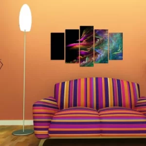 Image of 5MX-112 Multicolor Decorative MDF Painting (5 Pieces)