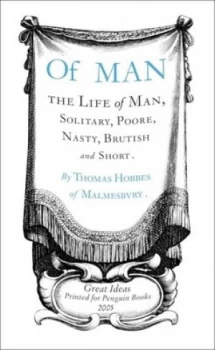 Image of Of Man by Thomas Hobbes Book