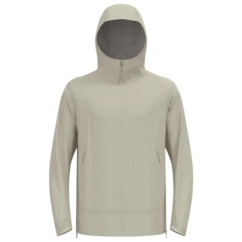 Image of Womens waterproof jacket Odlo Esssential Hardshell Gris Female XL