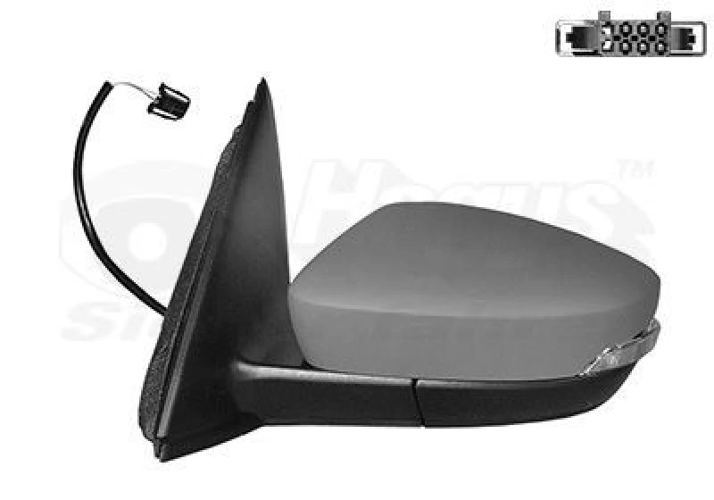 Image of VAN WEZEL Wing mirror VAN WEZEL 7629817