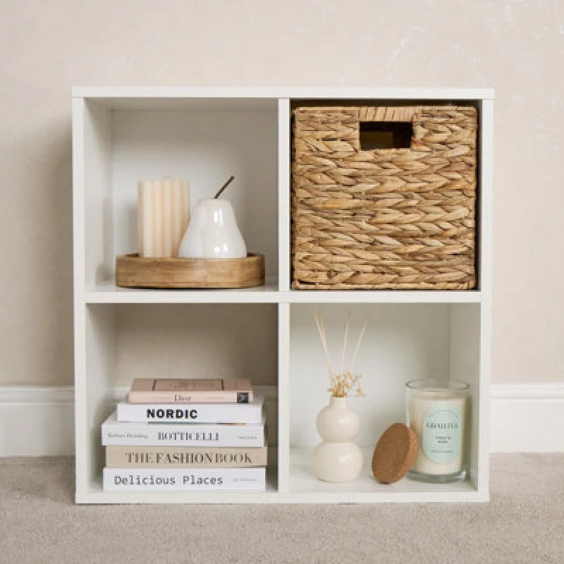 Image of OHS OHS Rope Storage Box Cubes Folding Space Saving Shelf Boxes in Natural Natural One Size Unisex 5027434184040