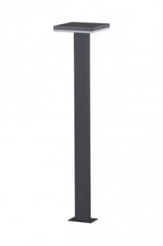 image of Bollard Pillar Lamp, 10W LED, 3000K, 700lm, IP54, Anthracite