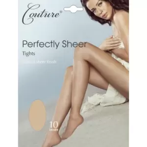 image of Couture Womens/Ladies Perfectly Sheer Tights (1 Pair) (Medium) (Natural)