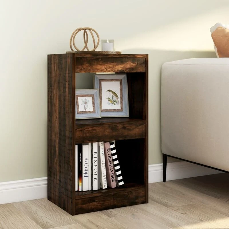 Image of VIDAXL Vidaxl - Book Cabinet/Room Divider Smoked Oak 40x30x72cm 8720286844151