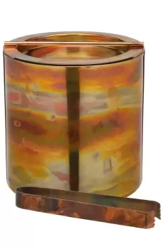 Small Copper Ice Bucket with Lid