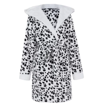 Image of Linea Fleece Robe - Dalmation