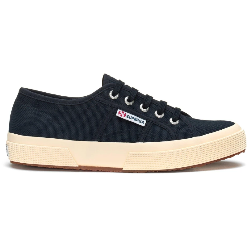 Image of Superga Womens 2750 Cotu Classic Lace Up Canvas Shoes Trainers - UK 8 Blue female GDE2631NVY8