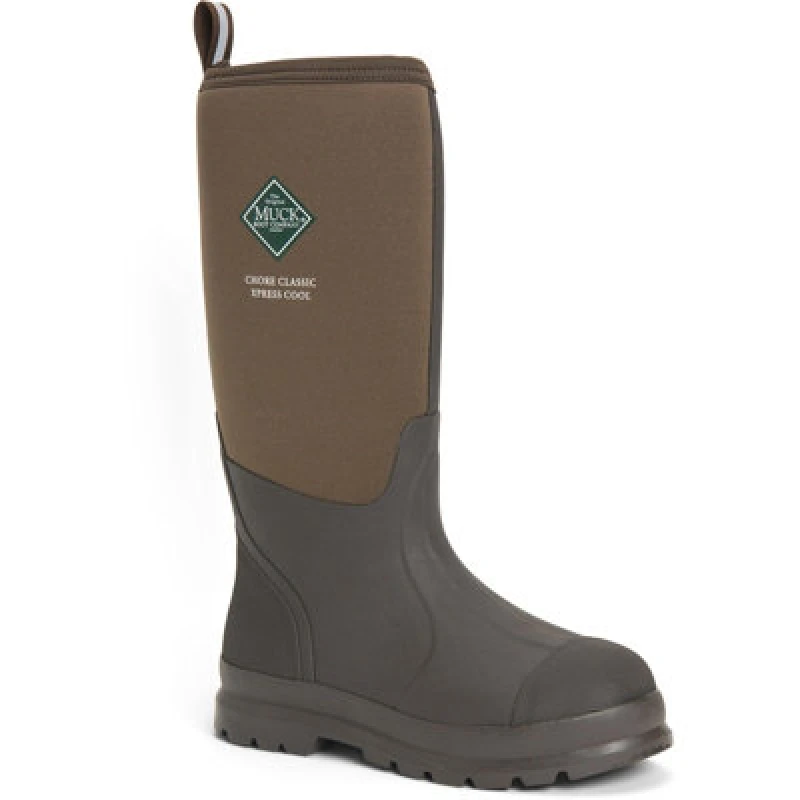 Image of Muck Boots Muck Boots Men 'Chore Classic Tall Xpress Cool' Wellingtons in Brown Size: 6 Brown 6 Male 0664911116634
