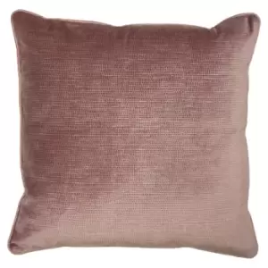 image of Stella Embossed Texture Cushion Blush, Blush / 45 x 45cm / Polyester Filled