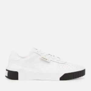 Image of Puma Womens Cali Trainers - Puma White/Puma Black - UK 3 - White