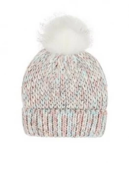 image of Monsoon Girls Rainbow Sara Spacedye Sequin Pom Beanie - Multi