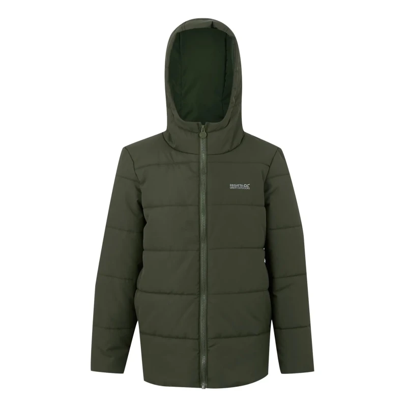 Image of Child Puffer jacket Regatta Halkner Vert Unisex 9/10 ans