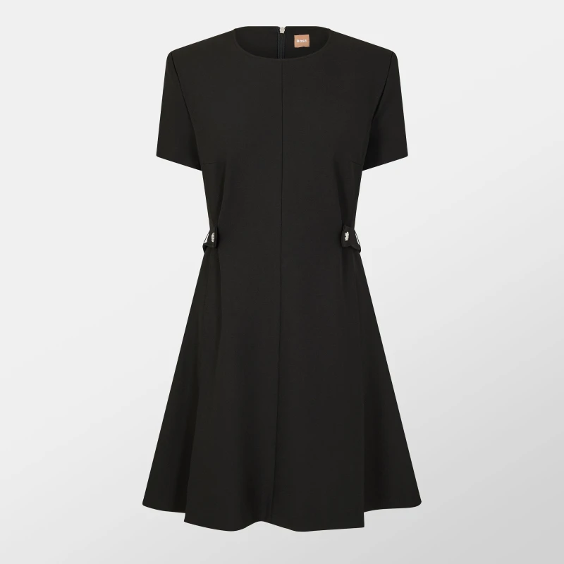Image of Boss Womens Destena Wrap Dress Black female 8 (S)