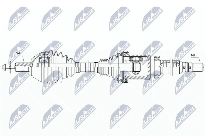 Image of NTY Drive shaft NTY NPW-VV-042
