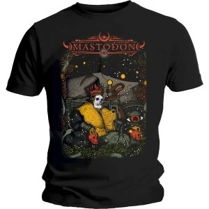 Image of Mastodon - Seated Sovereign Unisex Large T-Shirt - Black