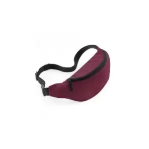 Adjustable Belt Bag (2.5 Litres) (Pack of 2) (One Size) (Burgundy) - Bagbase