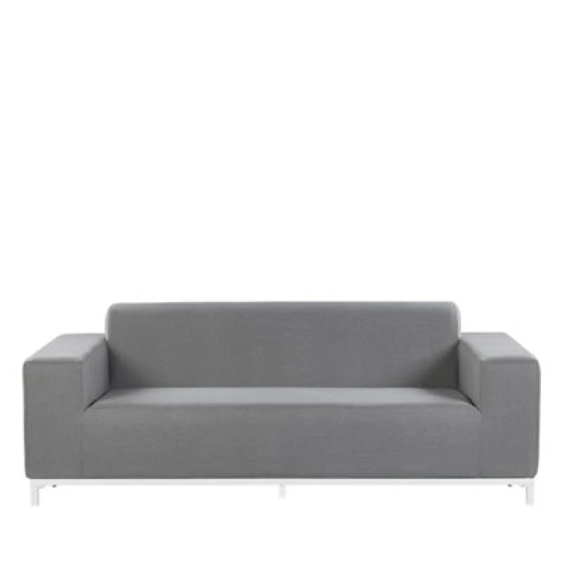 Image of Beliani Garden Sofa 3 Seater Rovigo Grey