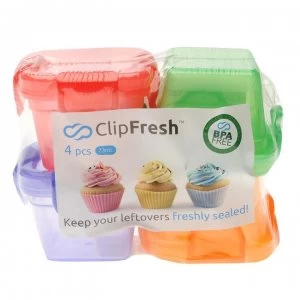 image of Clip Fresh 4 Pack Mini Containers - No Colour