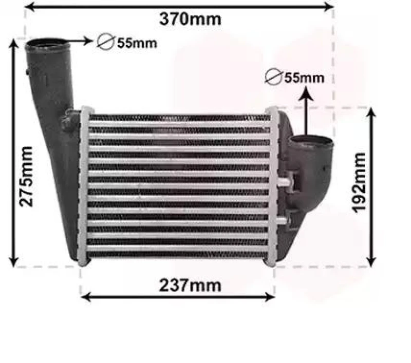 Image of VAN WEZEL 03014701 Intercooler Intercooler,charger (468)