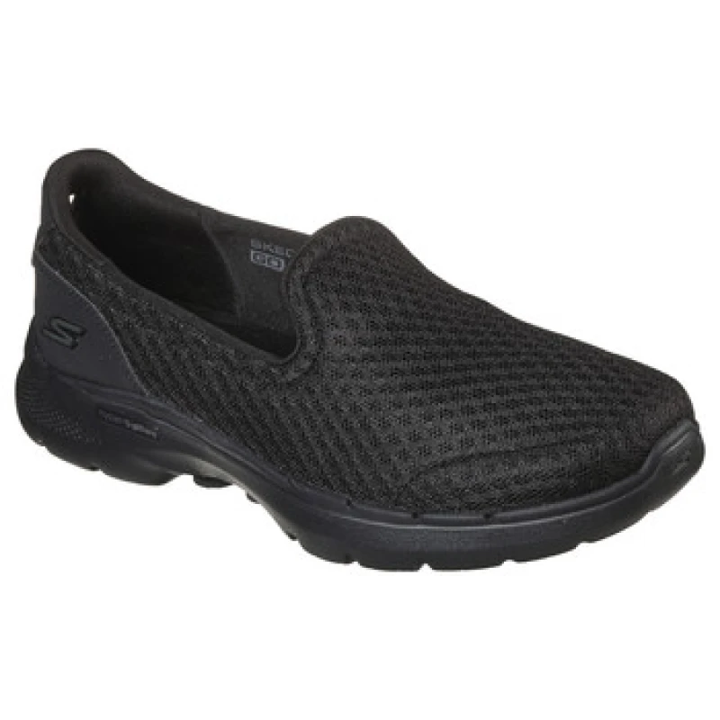 Image of Skechers Womens GOwalk 6 Big Splash Slip On Trainers Shoes UK Size 3 (EU 36) Black SKE1616-BBK-3