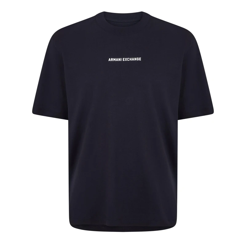 Image of Armani Exchange Brand Graphic T-Shirt Deep Navy M
